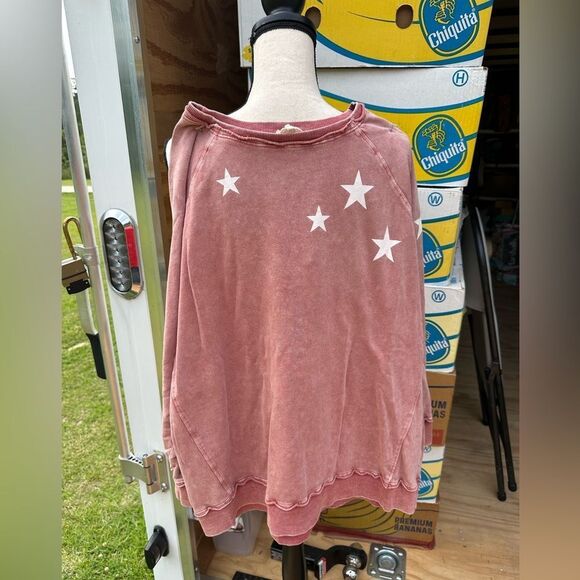 easel Tops - Easel Pink Star Sweatshirt